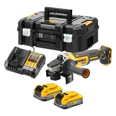 Шліфмашина кутова - болгарка акумуляторна безщіткова DeWALT DCG405S2T - №1