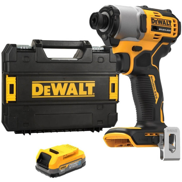 Шурупокрут ударний акумуляторний безщітковий DeWALT DCF840E1T TYPE 1
