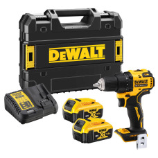 Дрель-шуруповерт аккумуляторная бесщёточная DeWALT DCD708P2T - №1
