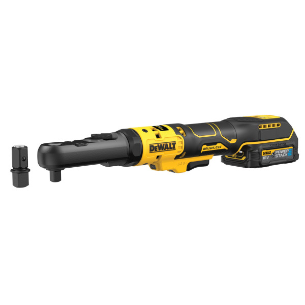 Гайкокрут кутовий - ключ-храповик акумуляторний безщітковий DeWALT DCF510E2G TYPE 1