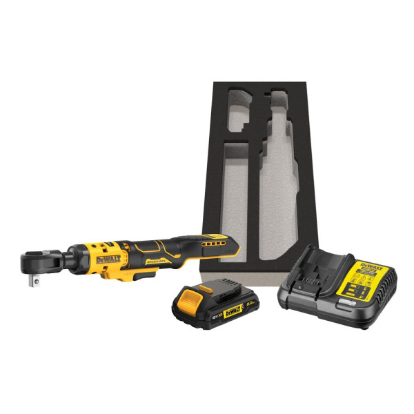 Гайкокрут кутовий - ключ-храповик акумуляторний безщітковий DeWALT DCF512D1G TYPE 1