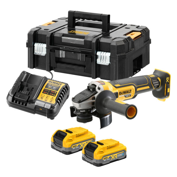 Шліфмашина кутова - болгарка акумуляторна безщіткова DeWALT DCG405S2T TYPE 3