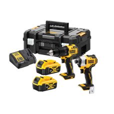 Набор из двух инструментов аккумуляторных бесщеточных DeWALT DCK2062M2T - №1