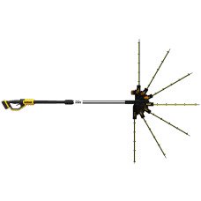 Кусторез аккумуляторный щёточный со штангой DeWALT DCMPH566N - №6