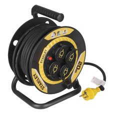 Подовжувач на котушці Stanley 20 м, 4 розетки, IP44 Stanley SXCR-111 - №1
