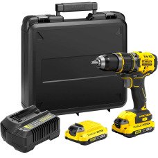 Дриль-шурупокрут ударний акумуляторний безщітковий  Stanley FatMax SFMCD721D2K - №1