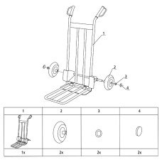 Тележка грузовая складная  Stanley SXWT-HT535 - №2