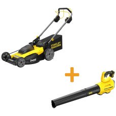 Газонокосилка самоходная аккумуляторная бесщёточная Stanley FatMax SFMCMWS251M+SFMCBL7M1 - №1
