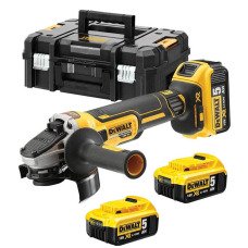 Шлифмашина угловая - болгарка аккумуляторная бесщёточная DeWALT DCG405P3 - №1