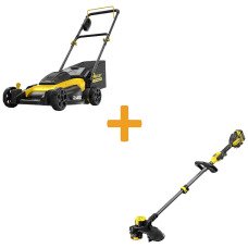 Газонокосилка аккумуляторная бесщёточная Stanley FatMax SFMCMW2651M+SFMCSTB933M - №1