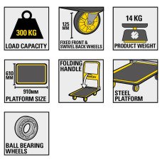 Візок-платформа вантажний  Stanley SXWT-PC528 - №3