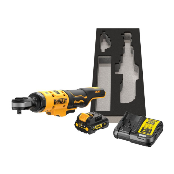 Гайковерт угловой - трещётка аккумуляторный бесщёточный DeWALT DCF503L1G TYPE 1